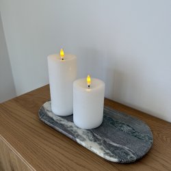 Ovalt sk�refad marmor 30 x 15 cm