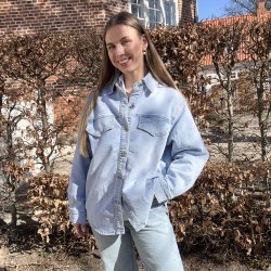Oversize denim skjorte str. S-L 