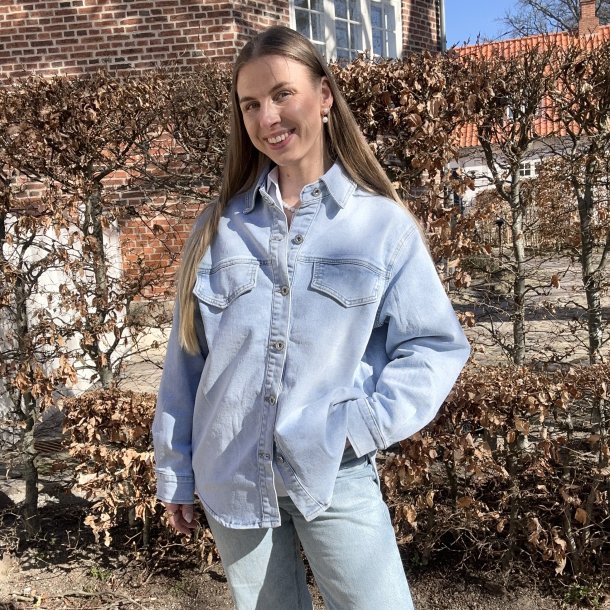 Oversize denim skjorte str. S-L 