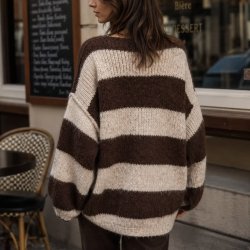 Augusta strikbluse - one size 