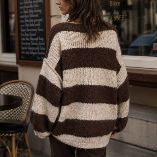 Augusta strikbluse - one size 