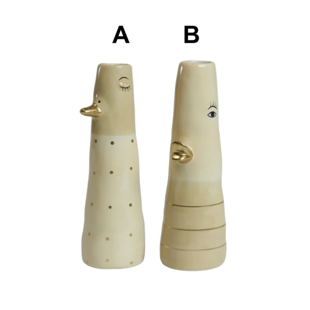 Vase ansigt med nb keramik