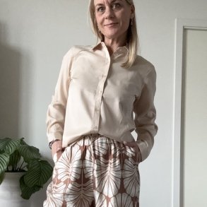 Skjorte Pretty Champagne Viskose mix str XS-XXL