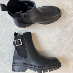Ankel st�vle Mona med for sort - str 36-42