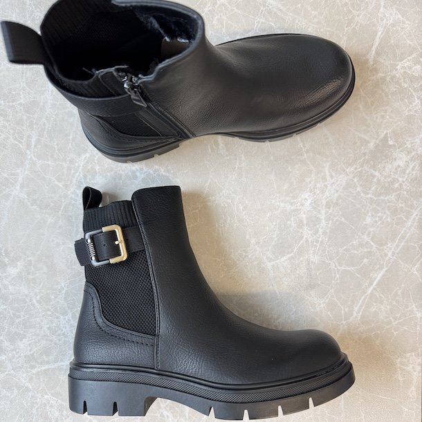Ankel st�vle Mona med for sort - str 36-42