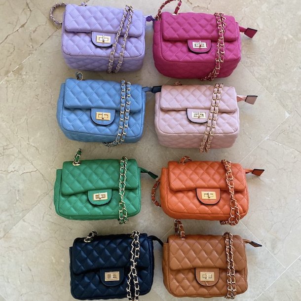 Quiltet crossbody / skuldertaske