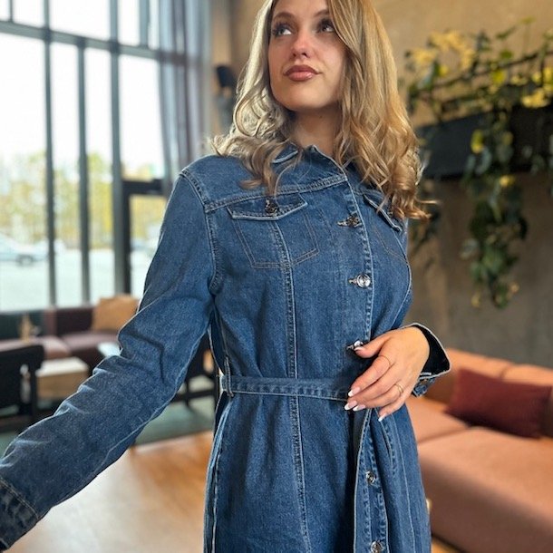 Denim kjole s-xl