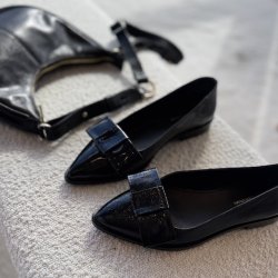 Ballerina KEEP DREAMING PATENT sort skind str. 36-41