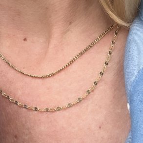 Halskde MARISOL Forgyldt Slv