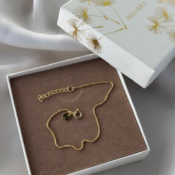 Armbnd ROUND BOX Forgyldt Slv