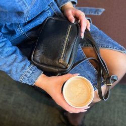 Crossbody Silje skind