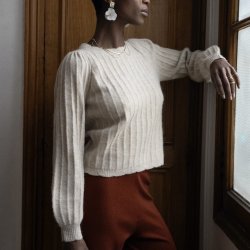 Strikbluse ESTHER Alpaca miks str. S-L