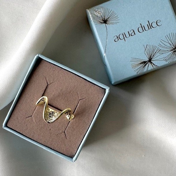 Fingerring RHUMBA DARLING Forgyldt Slv