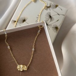 Halskde FOLIO Forgyldt slv