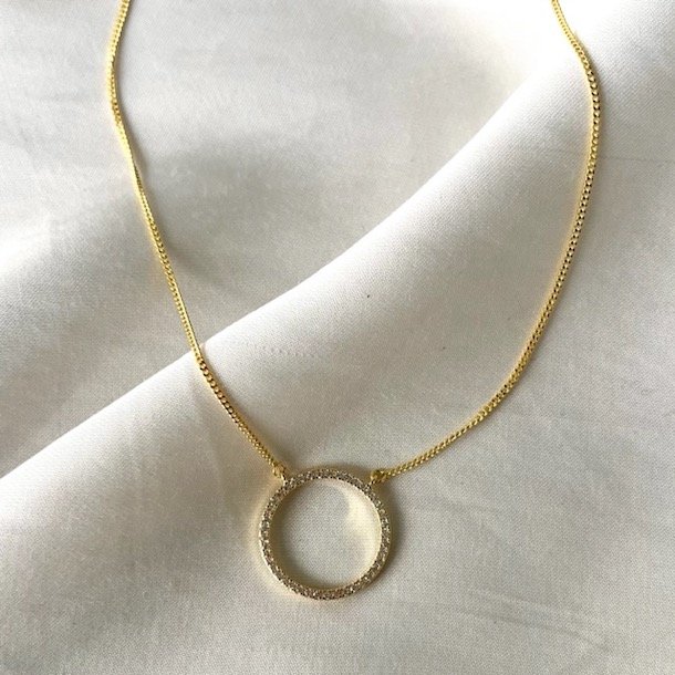 DARLING CIRCLE Forgyldt Slv