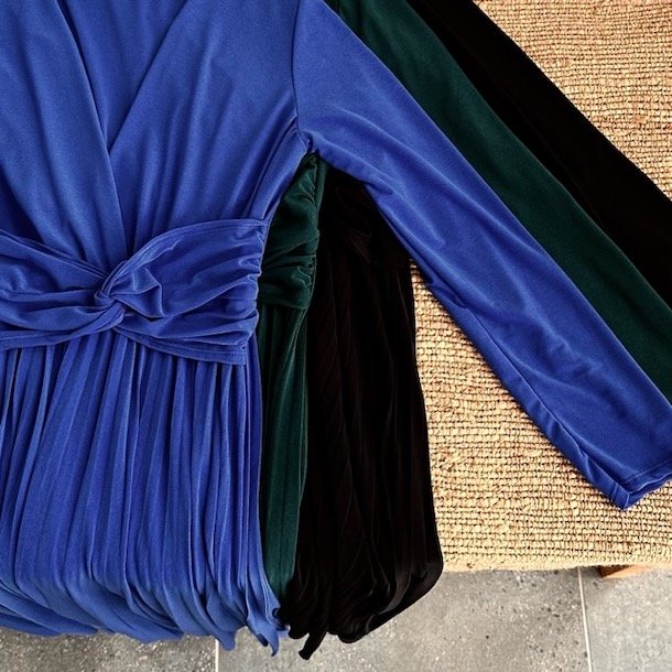 Plisseret Kjole str. S-L