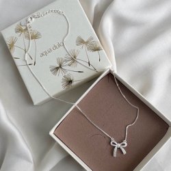 Halskde ELEGANT BOW Stelring Slv