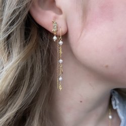 rebjler MILENA PEARL Forgyldt Slv