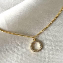 halskde DARLING CIRCLE Forgyldt Slv