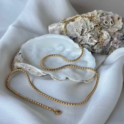 Halskde BETTY vandfast 18kt. forgyldt