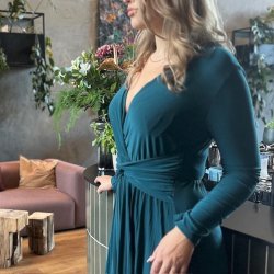 Plisseret Kjole str. S-L