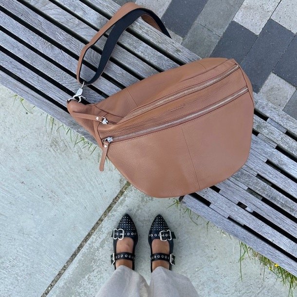 Bltetaske oversize skind