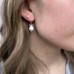 rekrog BOW &amp; PEARLS  Sterling Slv