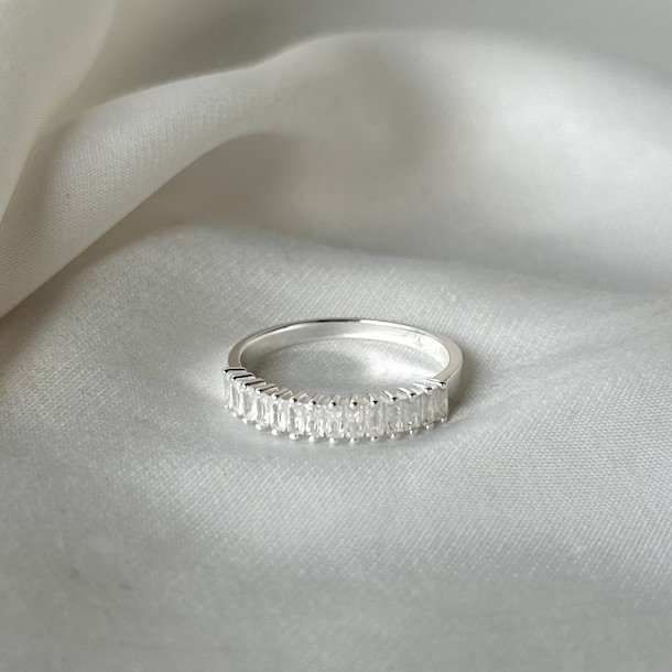 Fingerring PHILINA CLEAR Sterling Slv