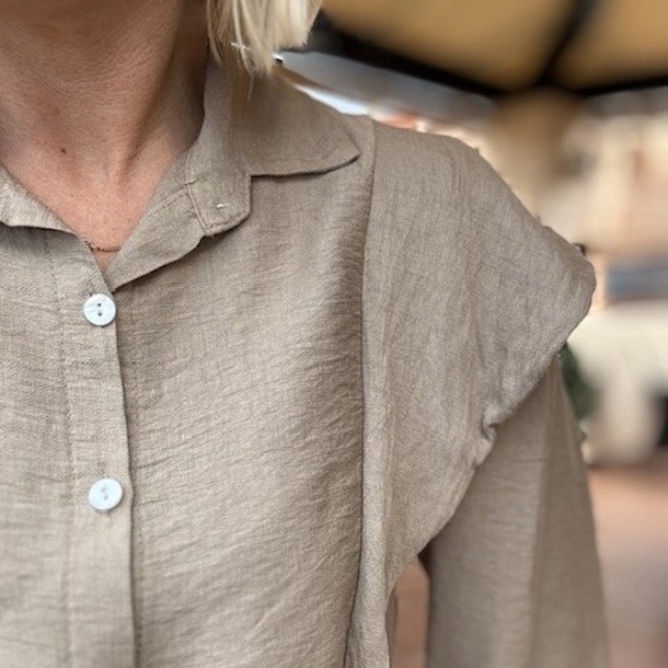 Skjorte med flse rme 