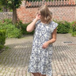 Kjole FERN viskose str. M-XXL