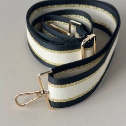 Margit rem beige / guld / sort