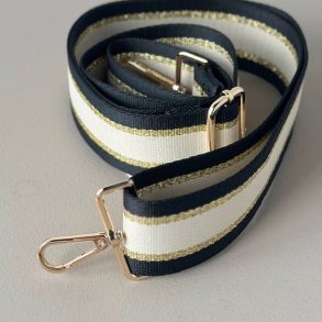 Margit rem beige / guld / sort