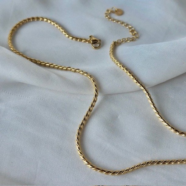 Halskde BETTY vandfast 18kt. forgyldt