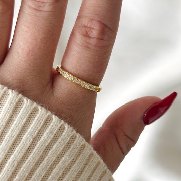 fingerring DARLING RAYA  Forgyldt Slv str 50-62