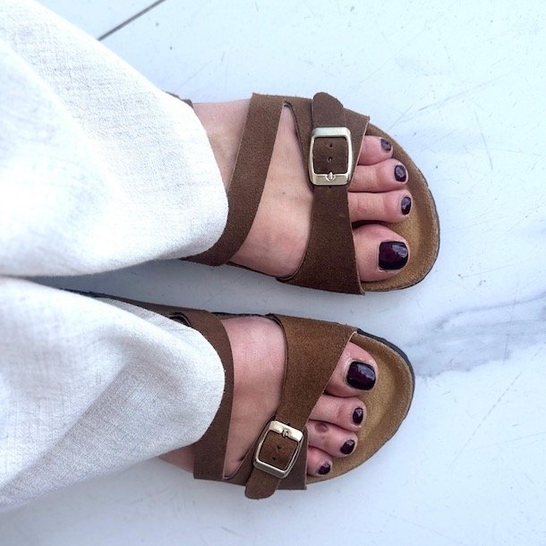 Sandal Amelia Nature VISON - skind str 38