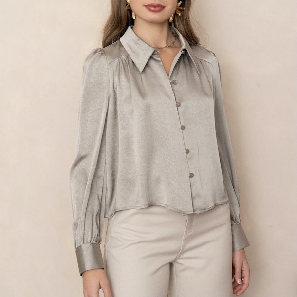 Kort skjorte MARY satin str. S-L