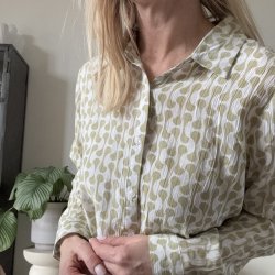 Skjorte Bea Let M�nster viskose XS-XXl