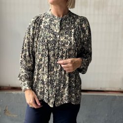 Bluse black rose viskose