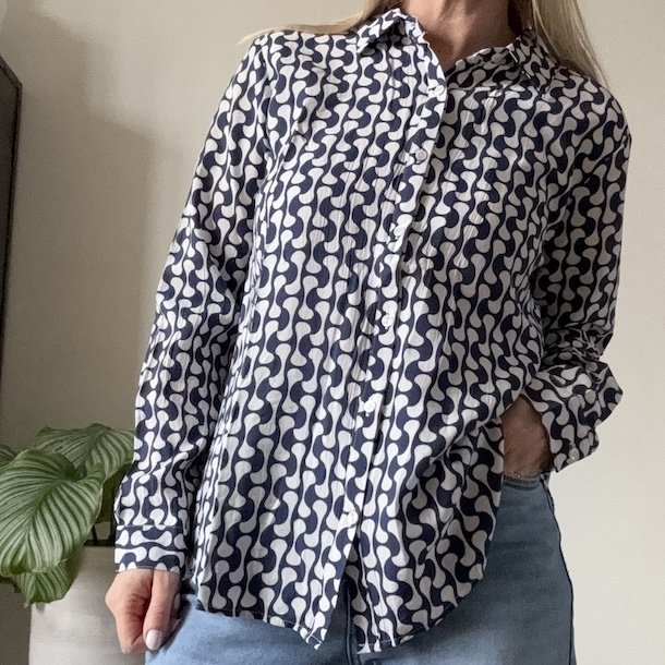 Skjorte Bea Let M�nster viskose XS-XXl