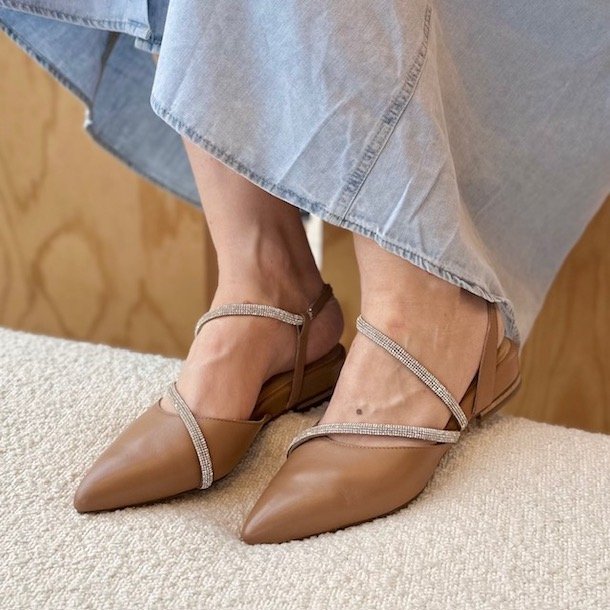 Ballerina FEMINISTA CAPPUCCINO soft skind str 36-41