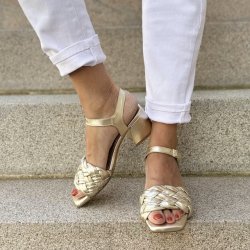 FEEL IT Heels Guld skind str. 36-41