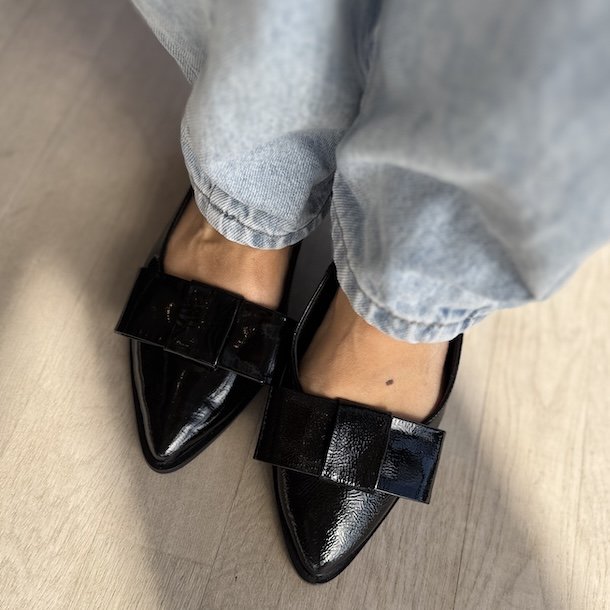 Ballerina KEEP DREAMING PATENT sort skind str. 36-41