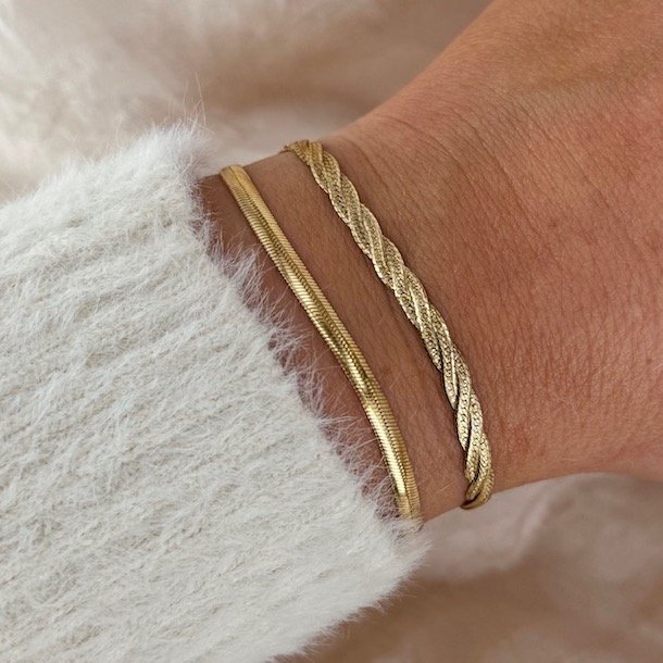 Armbnd Malou  forgyldt slv