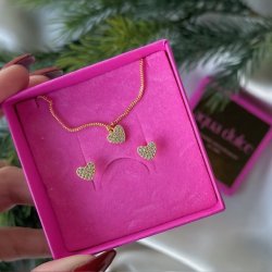 Smykkest darling heart forgyldt slv