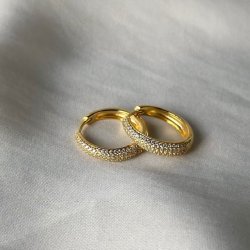 Hoops DARLING EMMA 20 mm Forgyldt Slv