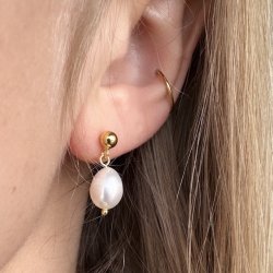 restikker Fanny pearl forgyldt slv