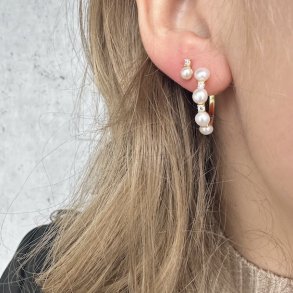 HOOPS DARLING BUBBELS 18mm forgyldt slv