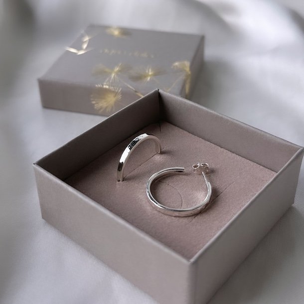 Hoops ELENA 18 mm Sterling Slv