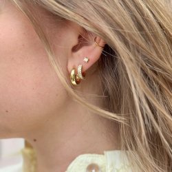 Hoops EMMA 16 mm Forgyldt Slv