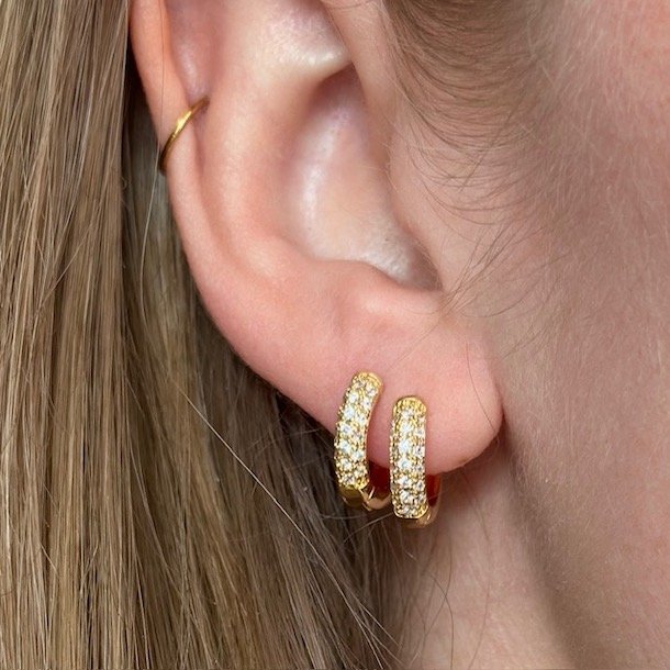 Hoops RUBIN forgyldt slv 